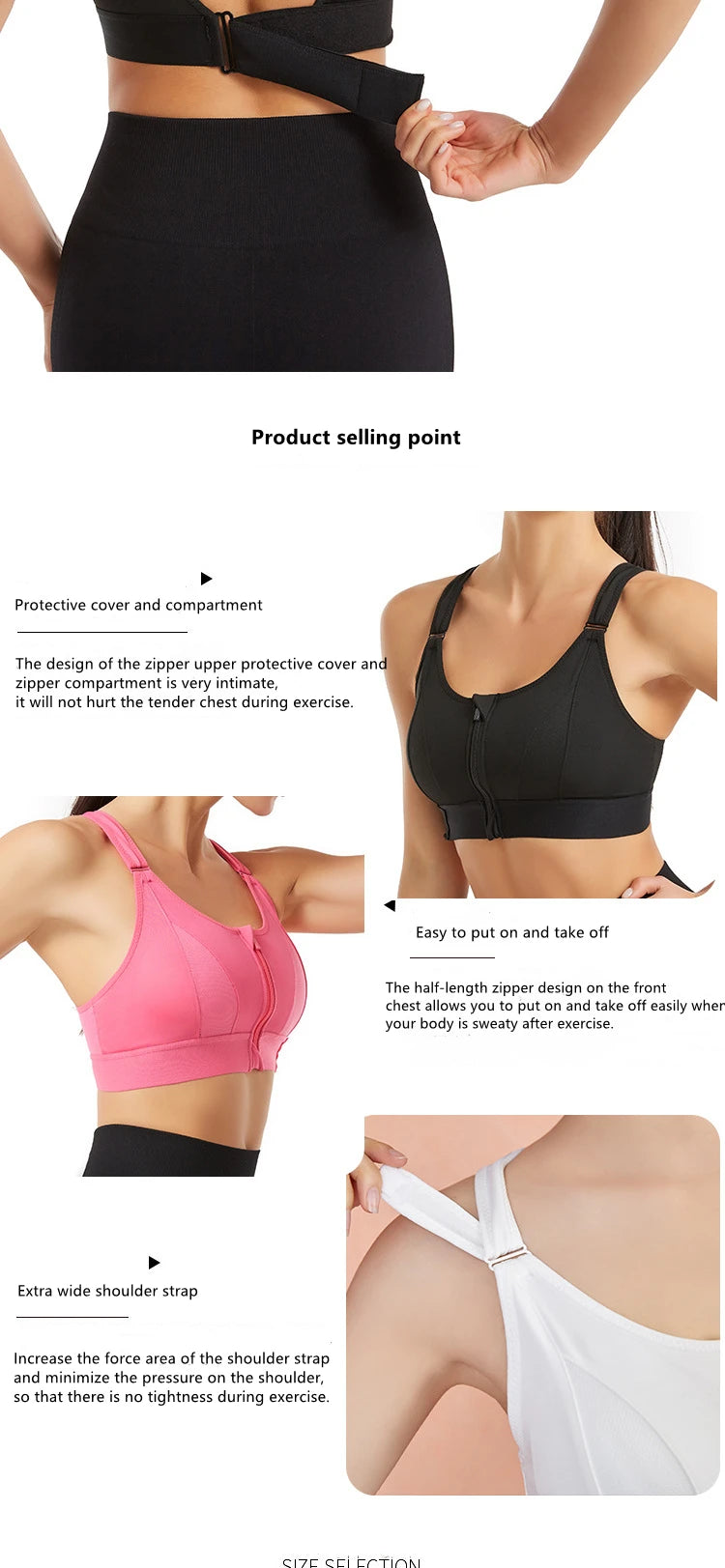 TrenddVibe™ High-Impact Performance Sports Bra
