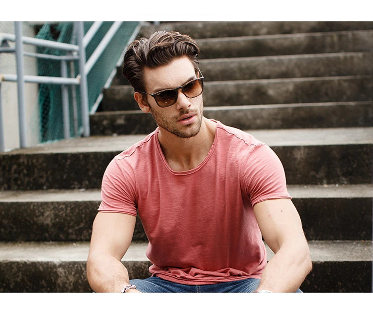 TrenddVibe™ Essential Breathable 100% Cotton Knit Crewneck Tee – Lightweight Summer Basic