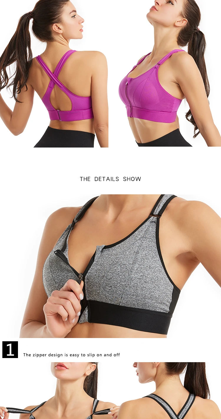 TrenddVibe™ High-Impact Performance Sports Bra