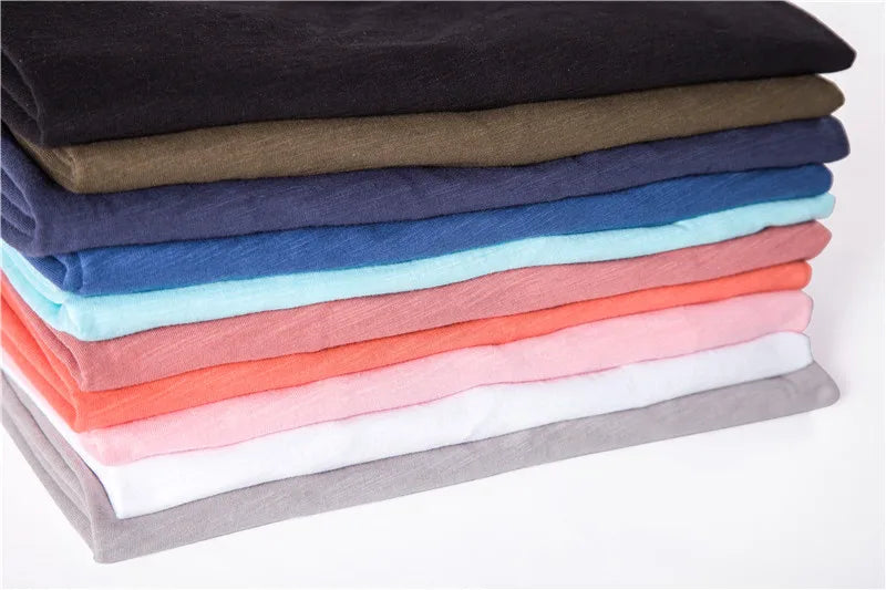 TrenddVibe™ Essential Breathable 100% Cotton Knit Crewneck Tee – Lightweight Summer Basic
