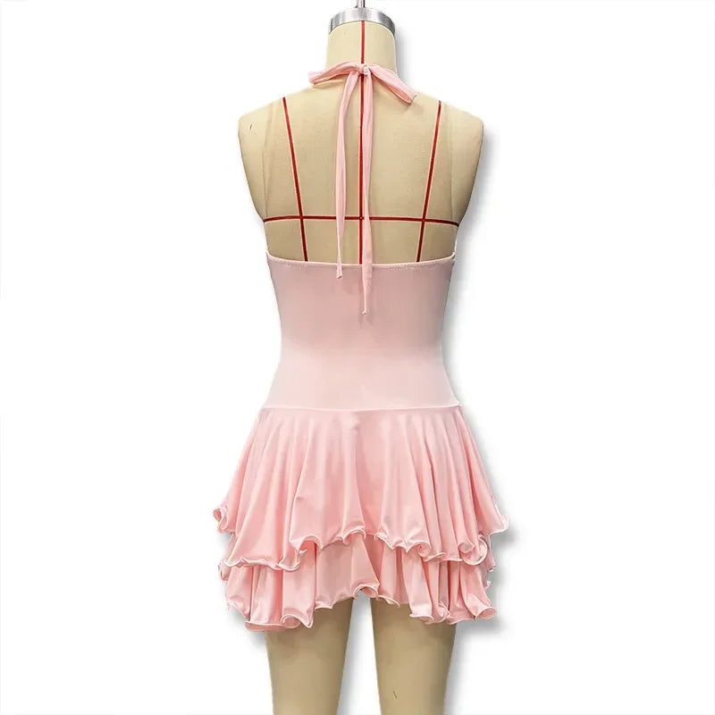 TrenddVibe™ Ruffle Romance Mini Dress