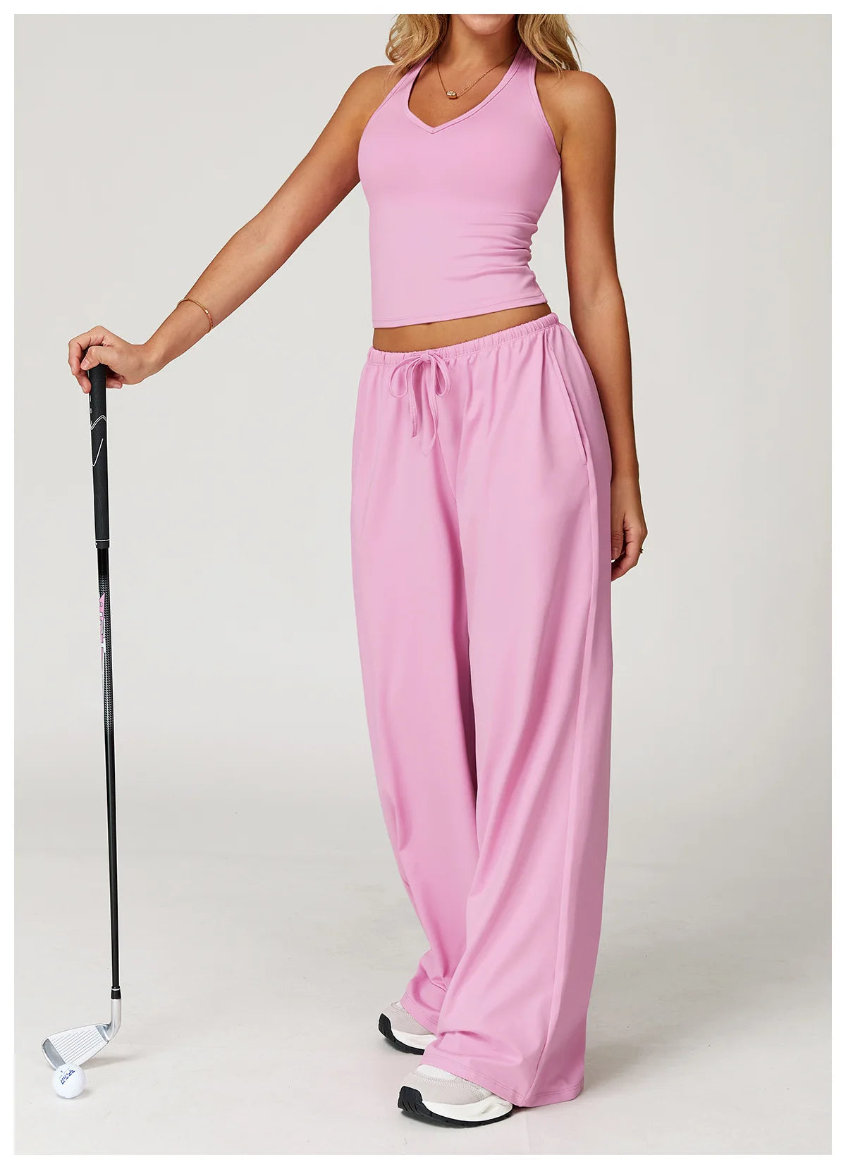 TrenddVibe™ FlowMotion Wide-Leg Sport Pants