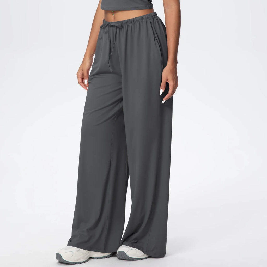 TrenddVibe™ CloudFlow Wide-Leg Yoga Pants