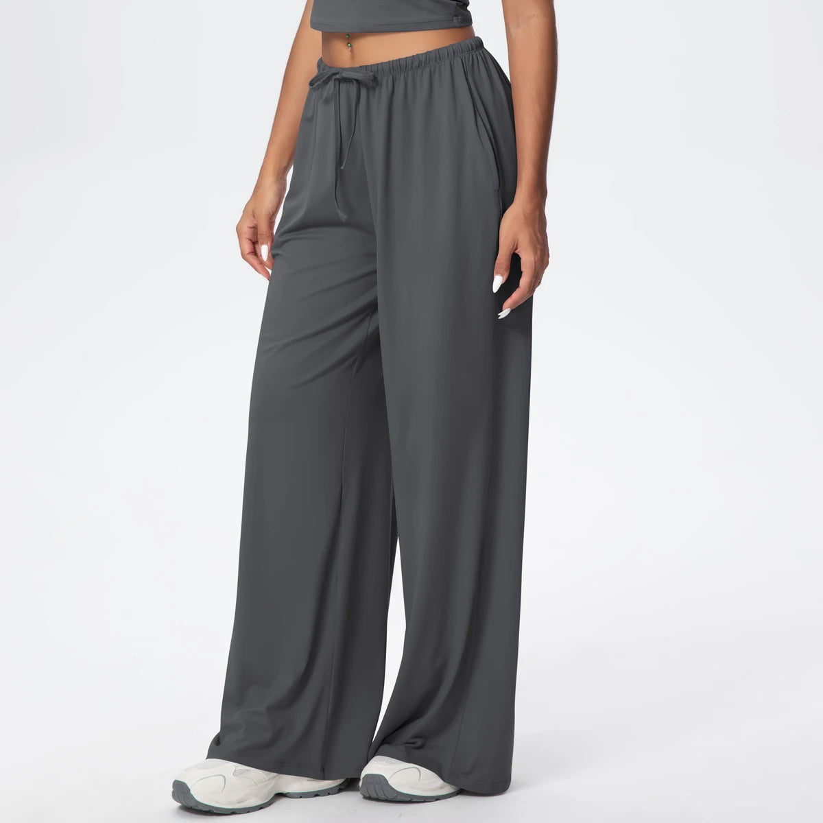 TrenddVibe™ CloudFlow Wide-Leg Yoga Pants