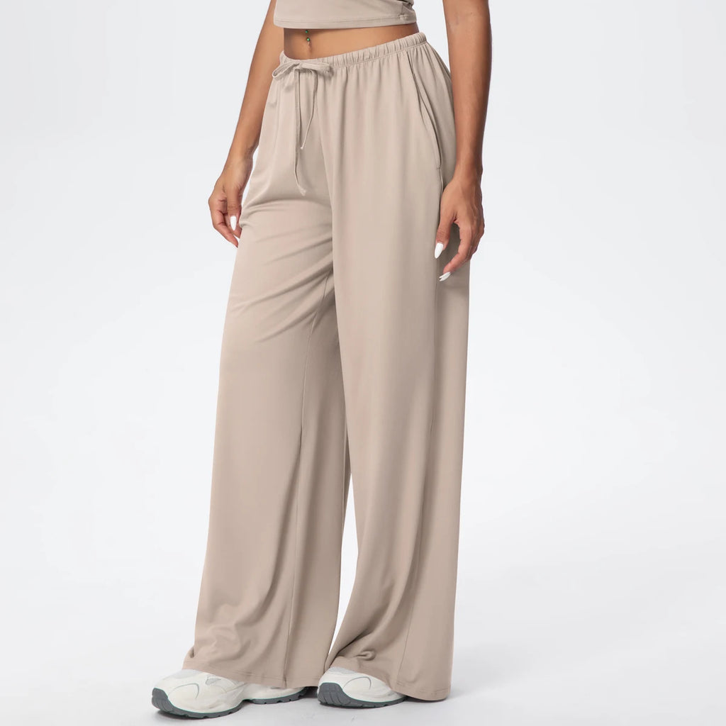 TrenddVibe™ CloudFlow Wide-Leg Yoga Pants