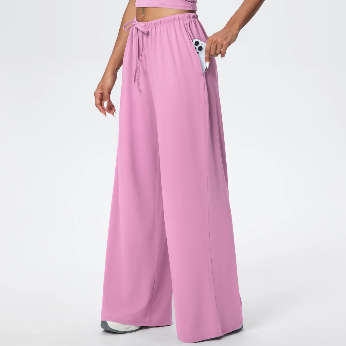 TrenddVibe™ CloudFlow Wide-Leg Yoga Pants