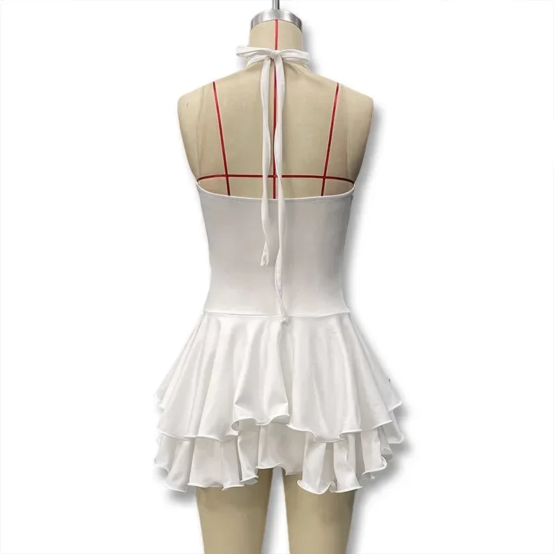 TrenddVibe™ Ruffle Romance Mini Dress