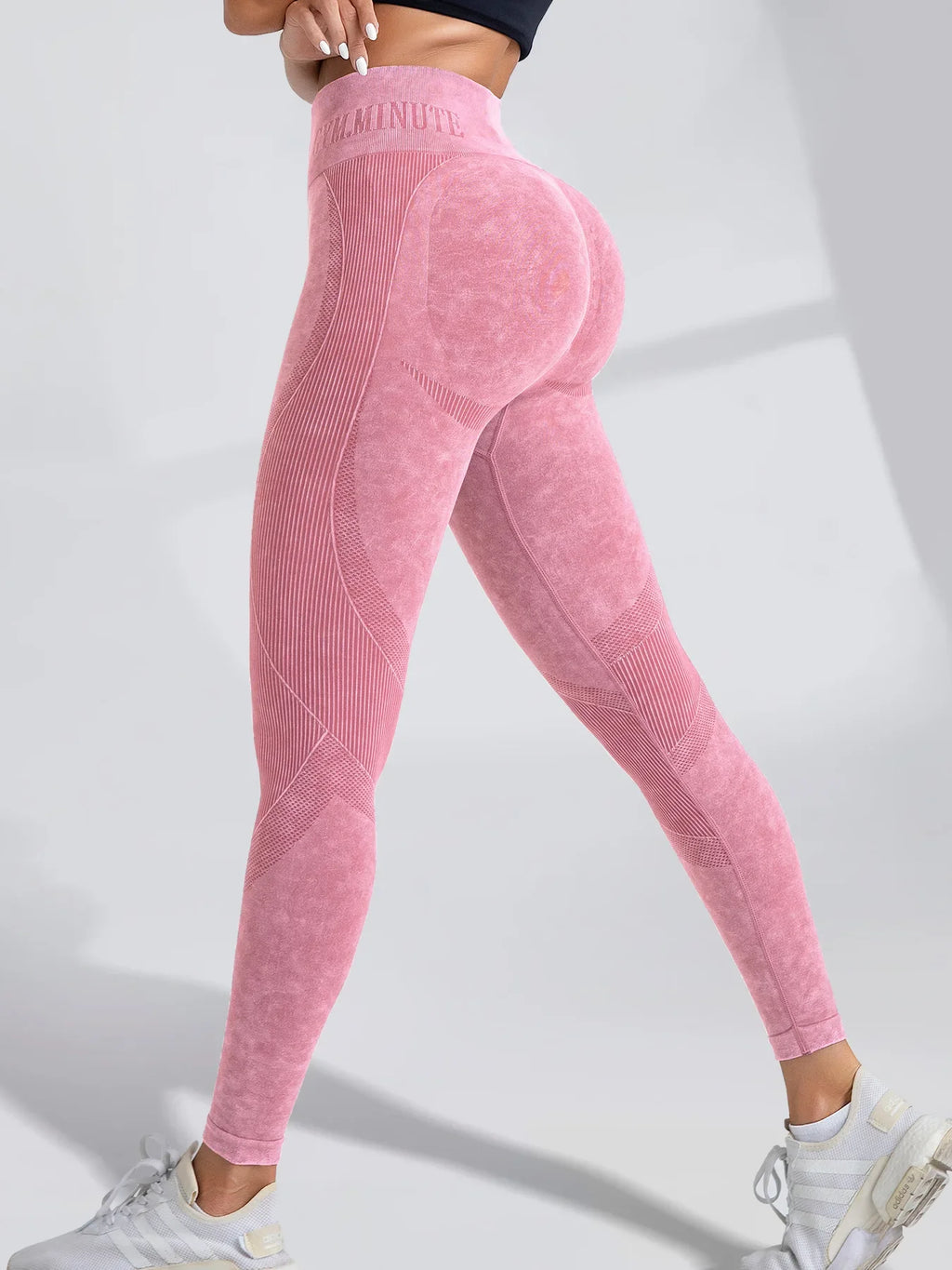 TrenddVibe™ Urban-Flex Letter-Waist Tights