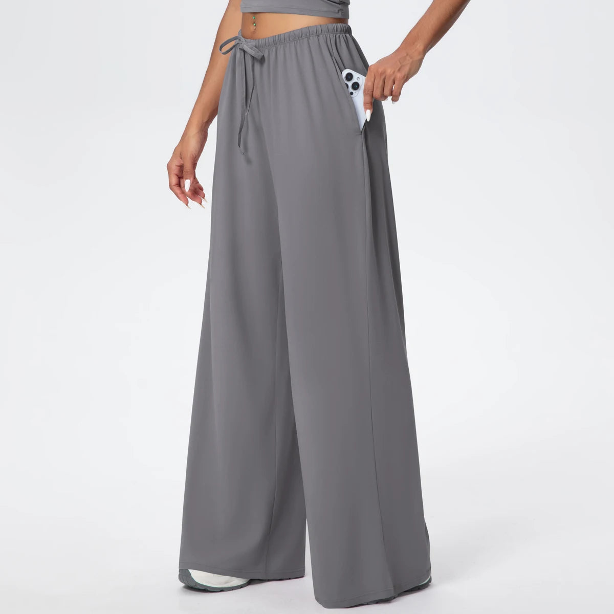 TrenddVibe™ CloudFlow Wide-Leg Yoga Pants