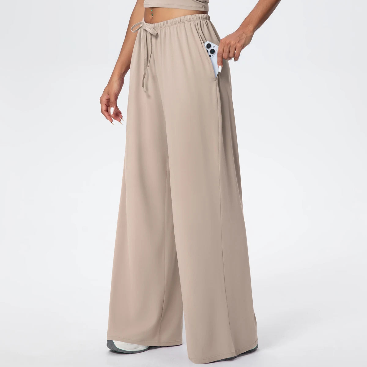 TrenddVibe™ CloudFlow Wide-Leg Yoga Pants