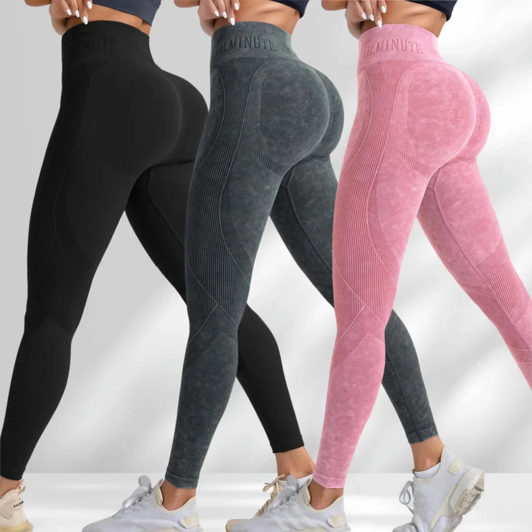 TrenddVibe™ Urban-Flex Letter-Waist Tights