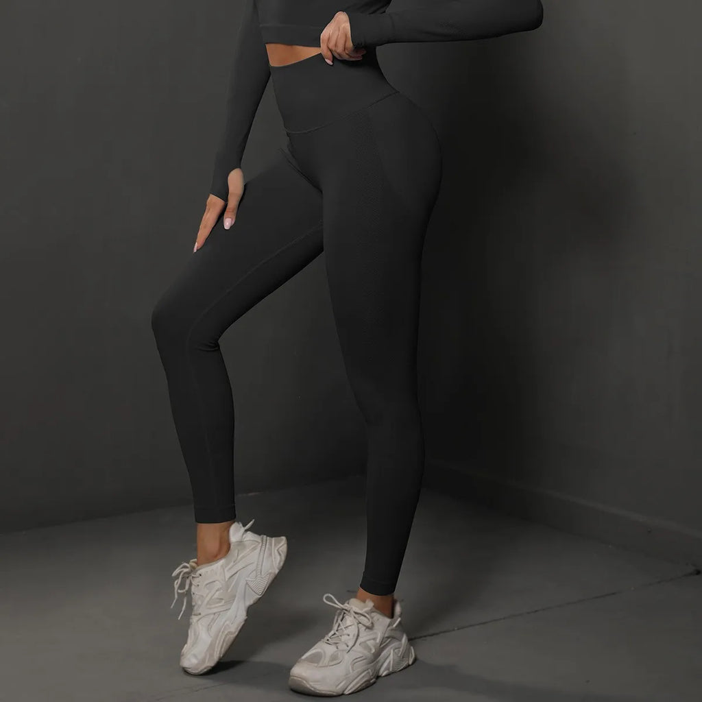 TrenddVibe™ Sculpt-Lift High-Waist Seamless Leggings