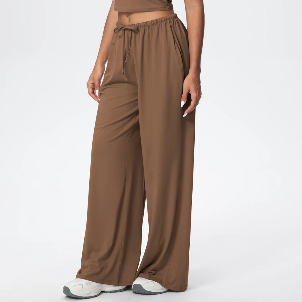 TrenddVibe™ CloudFlow Wide-Leg Yoga Pants