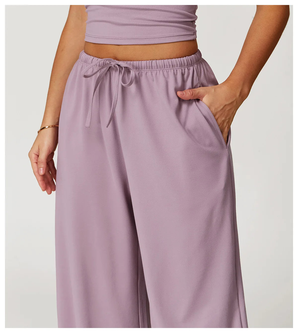 TrenddVibe™ FlowMotion Wide-Leg Sport Pants