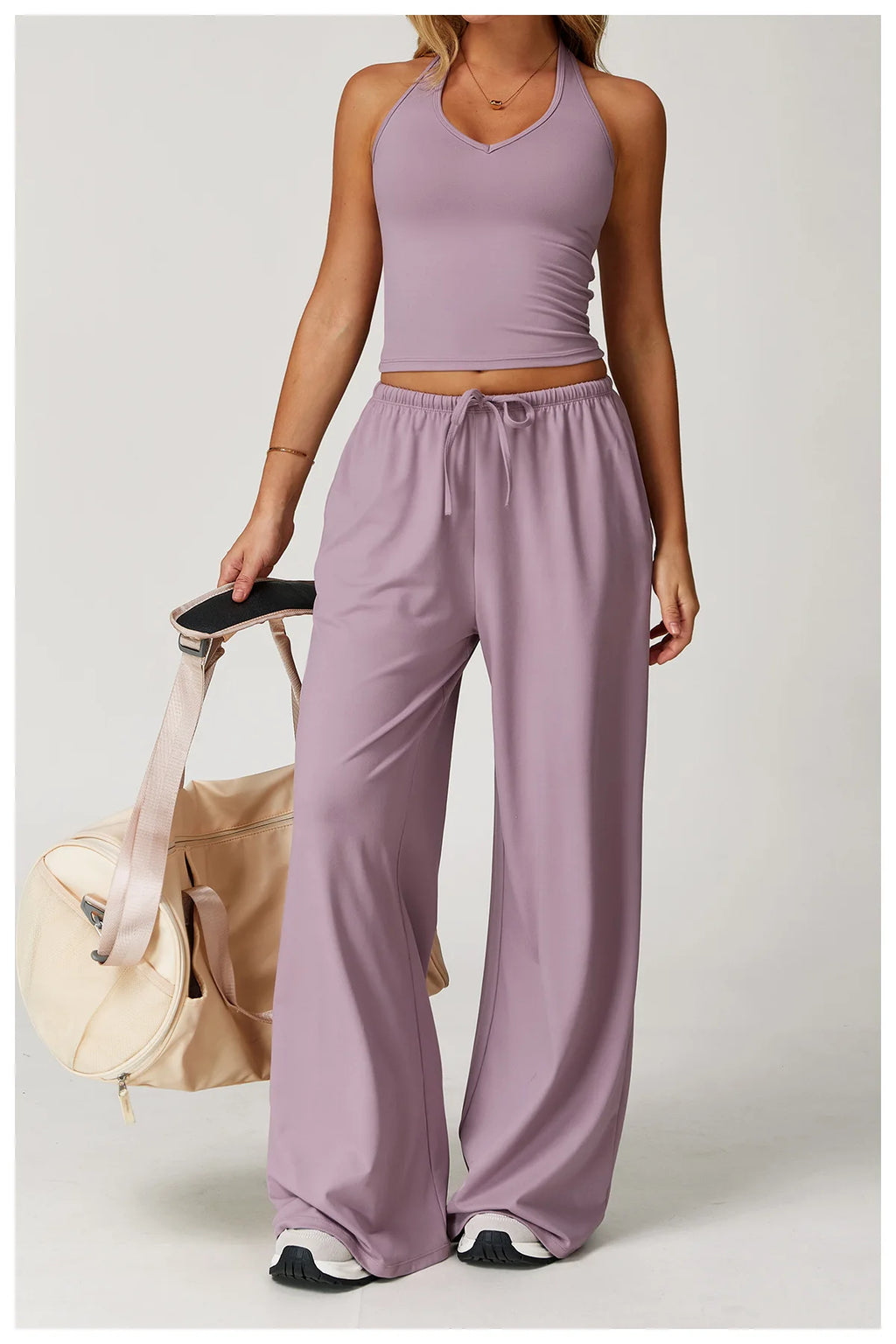 TrenddVibe™ FlowMotion Wide-Leg Sport Pants