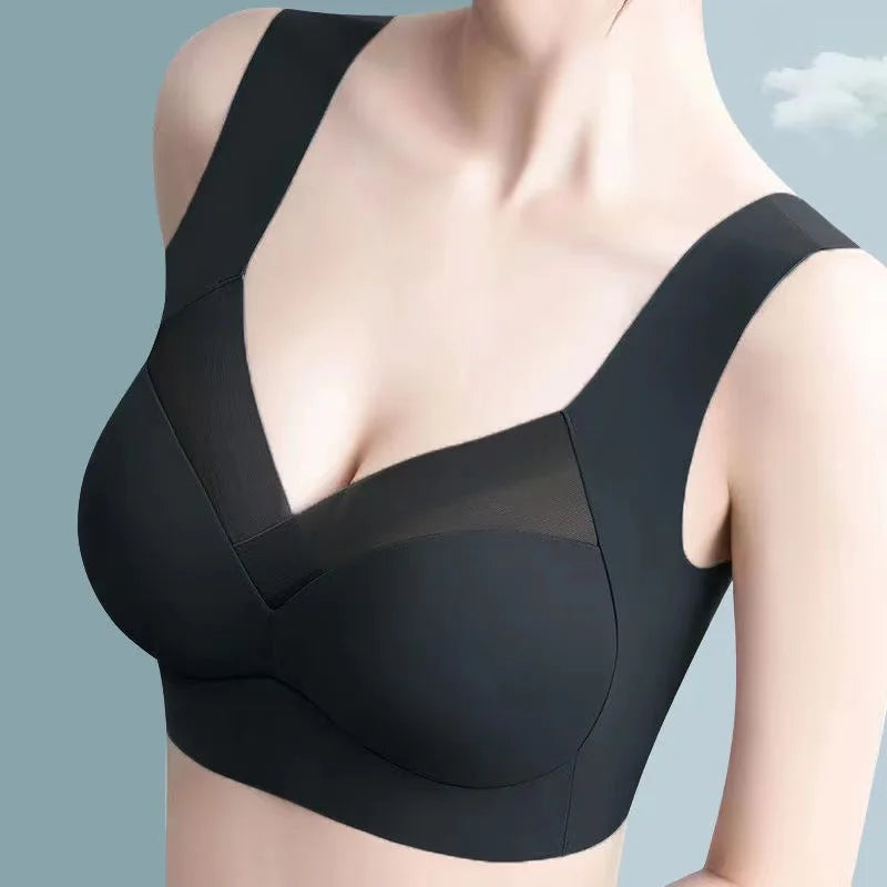 TrenddVibe™ Lace-Elegant Seamless Push-Up Bralette