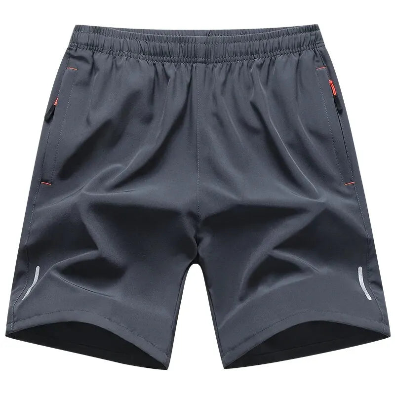 TrenddVibe™ Men’s Summer Casual Shorts – Breathable Polyester, Elastic Waist, Regular Fit