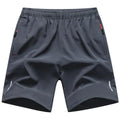 TrenddVibe™ Men’s Summer Casual Shorts – Breathable Polyester, Elastic Waist, Regular Fit