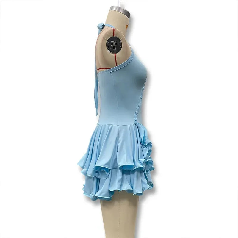TrenddVibe™ Ruffle Romance Mini Dress