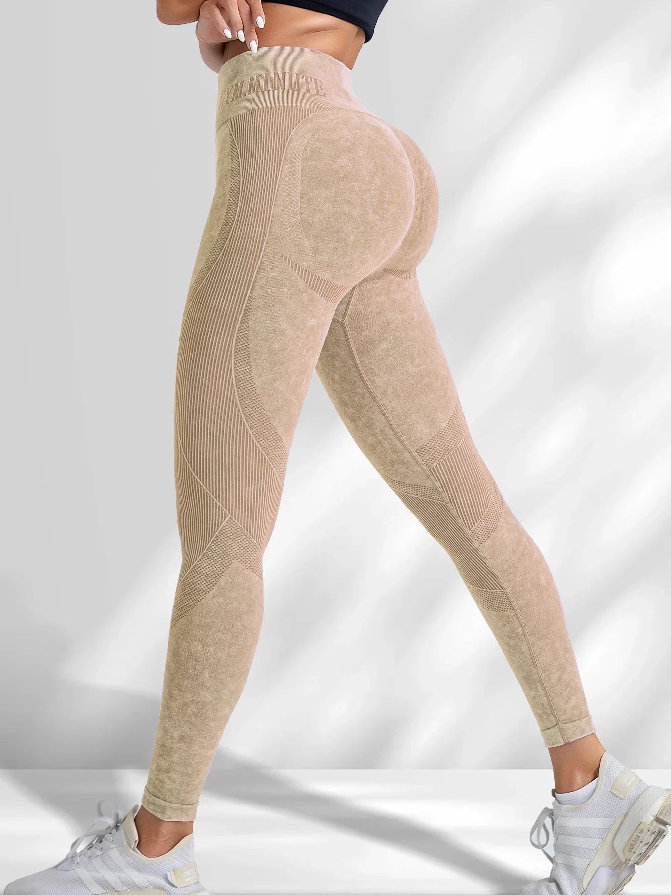 TrenddVibe™ Urban-Flex Letter-Waist Tights