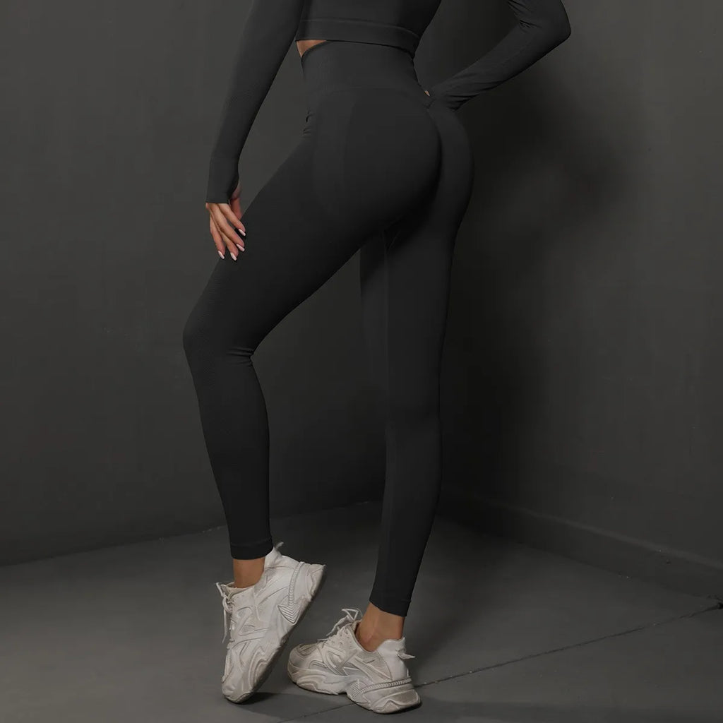 TrenddVibe™ Sculpt-Lift High-Waist Seamless Leggings