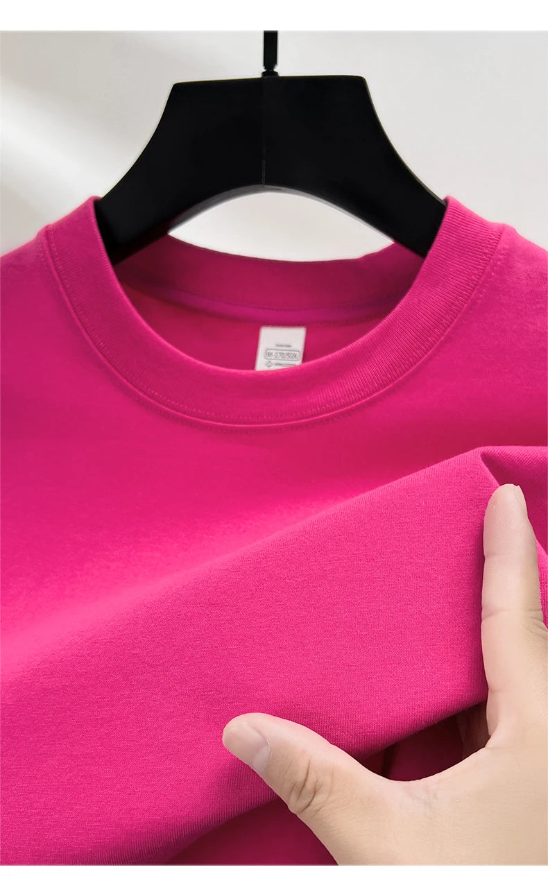 TrenddVibe™ Premium Cotton Casual Summer Tee – Loose Fit Unisex