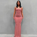 TrenddVibe™ Birthday Glam Fishtail Maxi