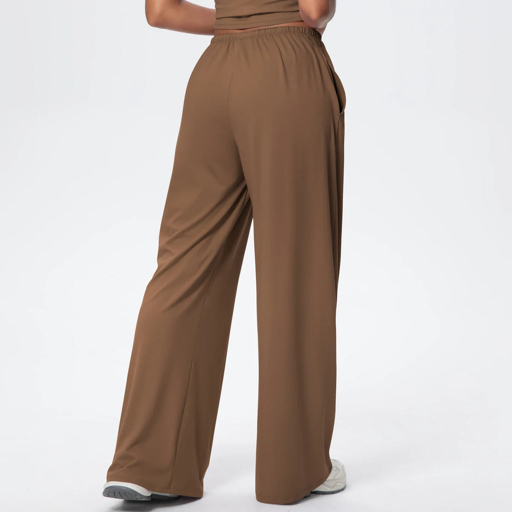 TrenddVibe™ CloudFlow Wide-Leg Yoga Pants