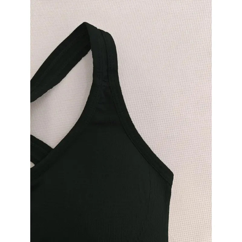 TrenddVibe™ Seamless Comfy & Breathable Push-Up Yoga Tank Bra