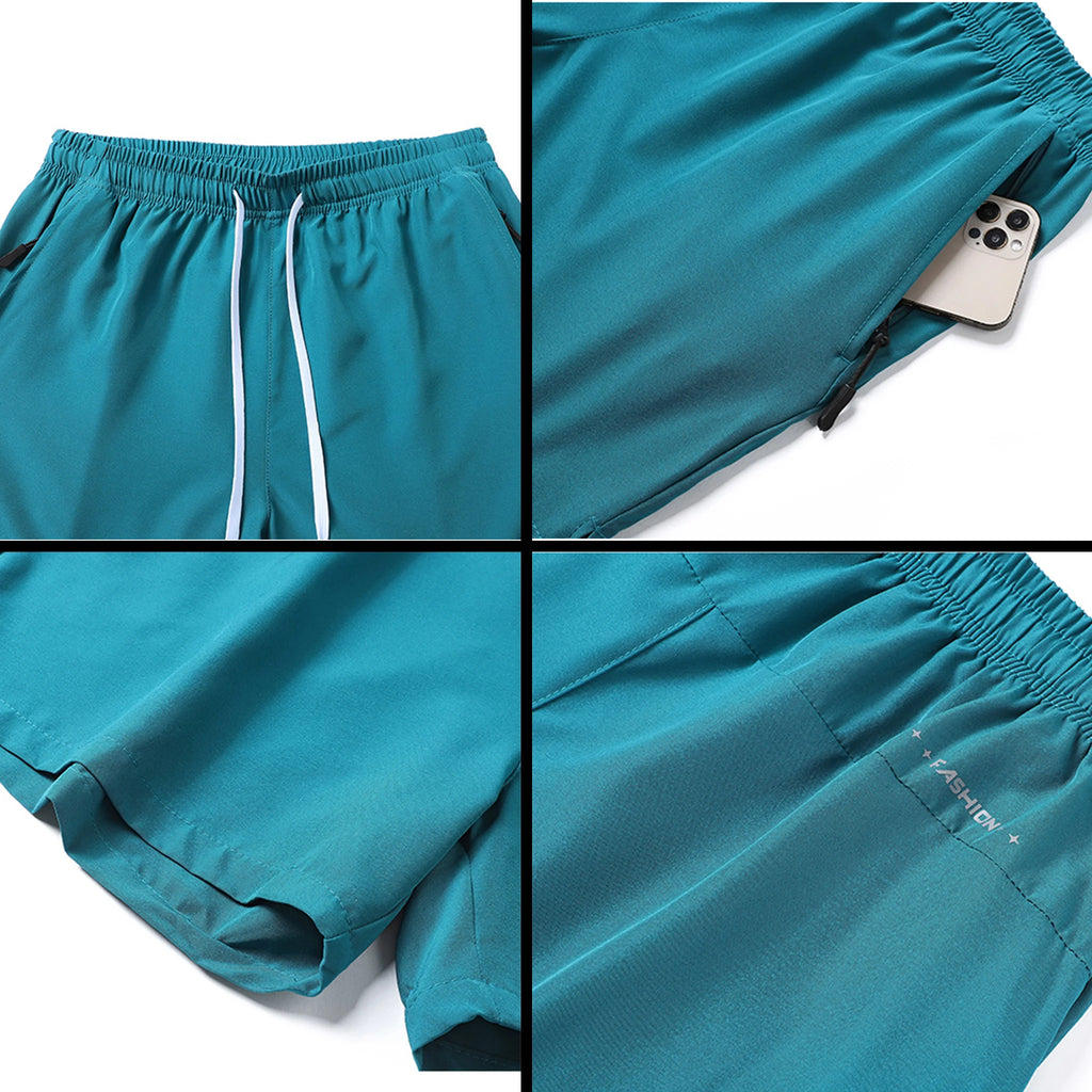 TrendVibe Men’s Quick-Dry Athletic Sports Shorts – Breathable, Elastic Waist, Performance Fit