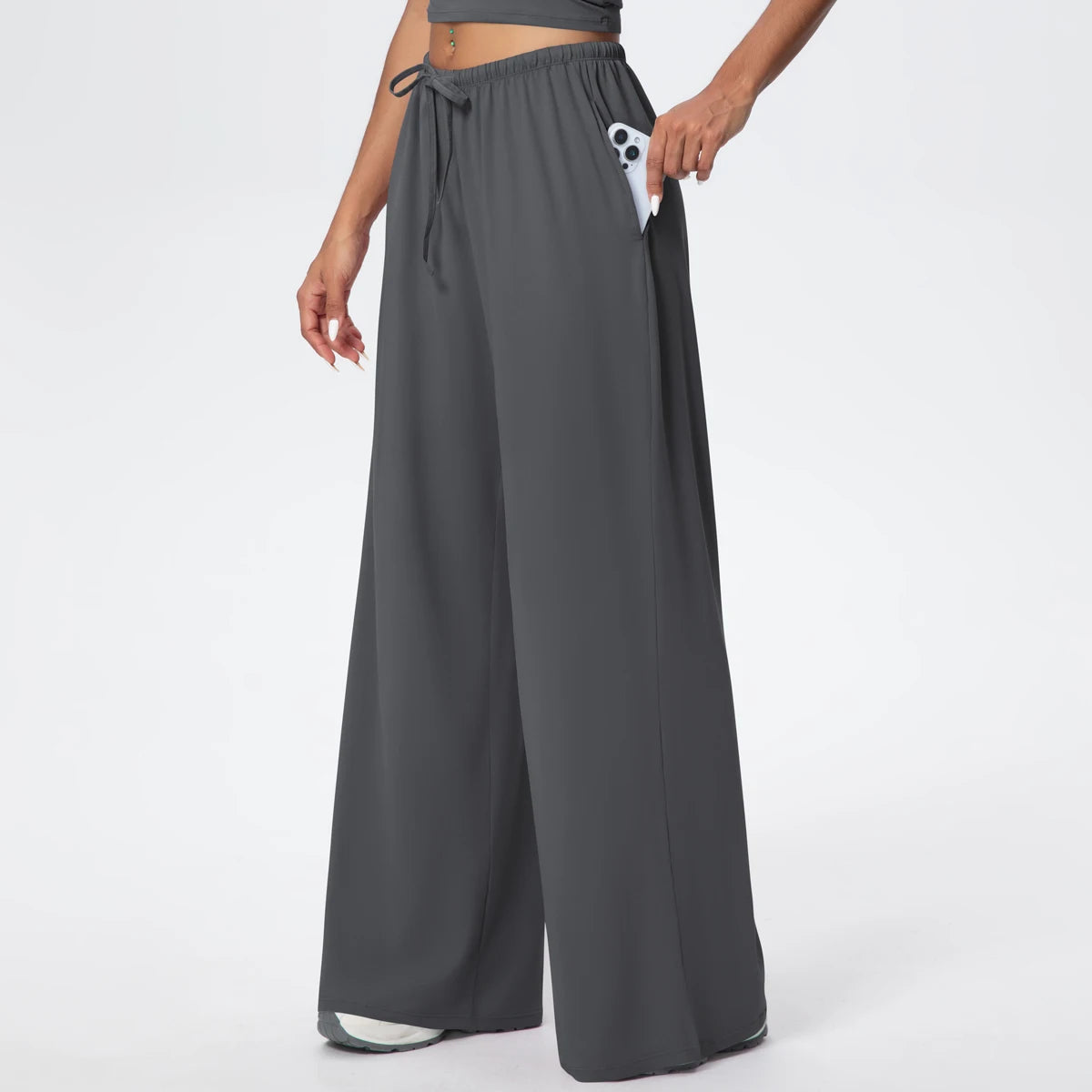 TrenddVibe™ CloudFlow Wide-Leg Yoga Pants