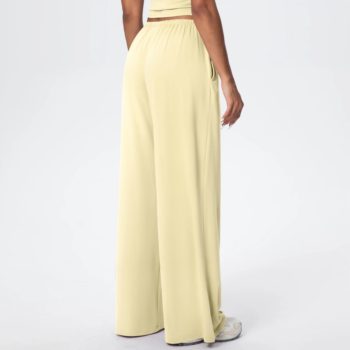 TrenddVibe™ CloudFlow Wide-Leg Yoga Pants