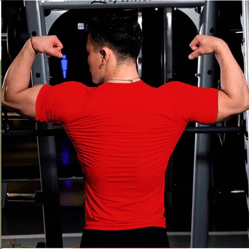 TrenddVibe™ Pro-Active Quick-Dry Compression Tee – Breathable Fitness, Gym & Sports Jersey