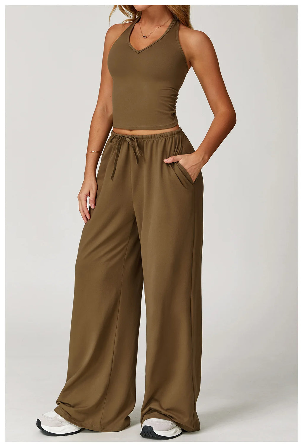TrenddVibe™ FlowMotion Wide-Leg Sport Pants