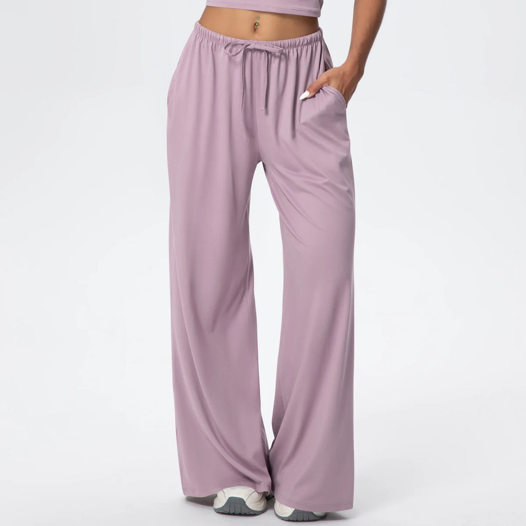 TrenddVibe™ CloudFlow Wide-Leg Yoga Pants