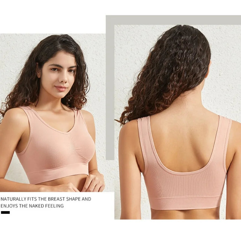 TrenddVibe™ Comfort-Flex Seamless Push-Up Bralette