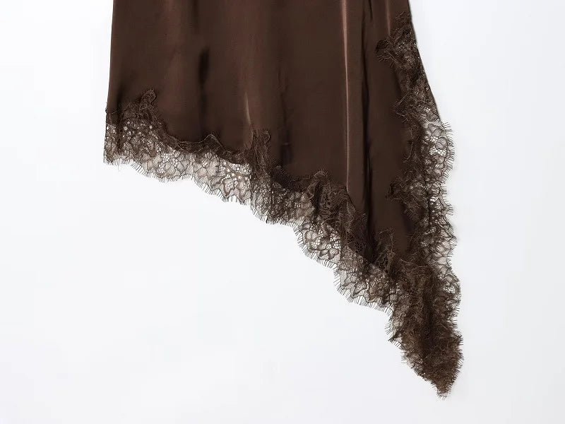 TrenddVibe™ Satin Siren Slip Dress