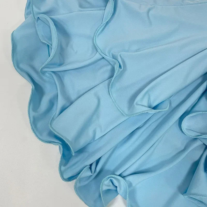 TrenddVibe™ Ruffle Romance Mini Dress