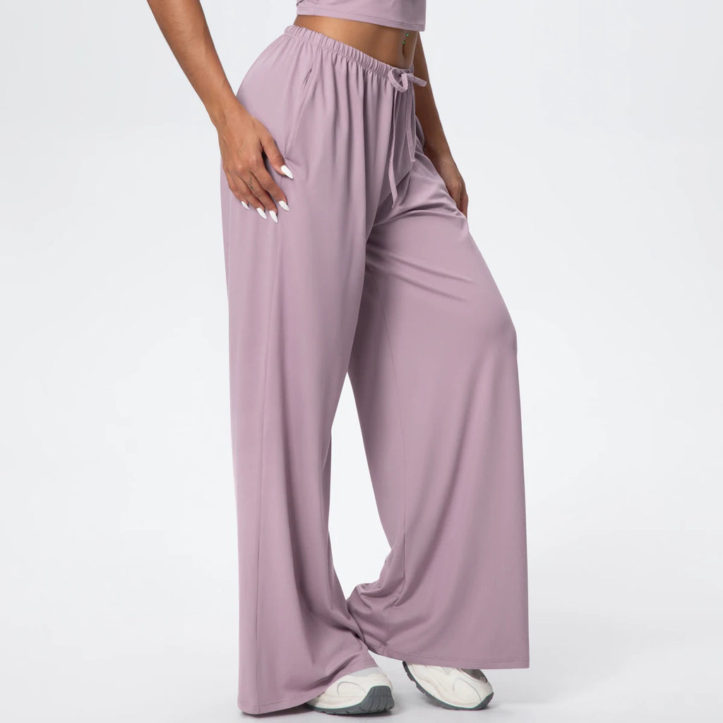 TrenddVibe™ CloudFlow Wide-Leg Yoga Pants