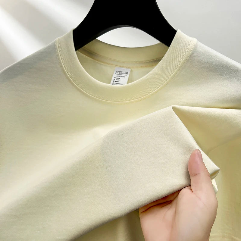 TrenddVibe™ Premium Cotton Casual Summer Tee – Loose Fit Unisex