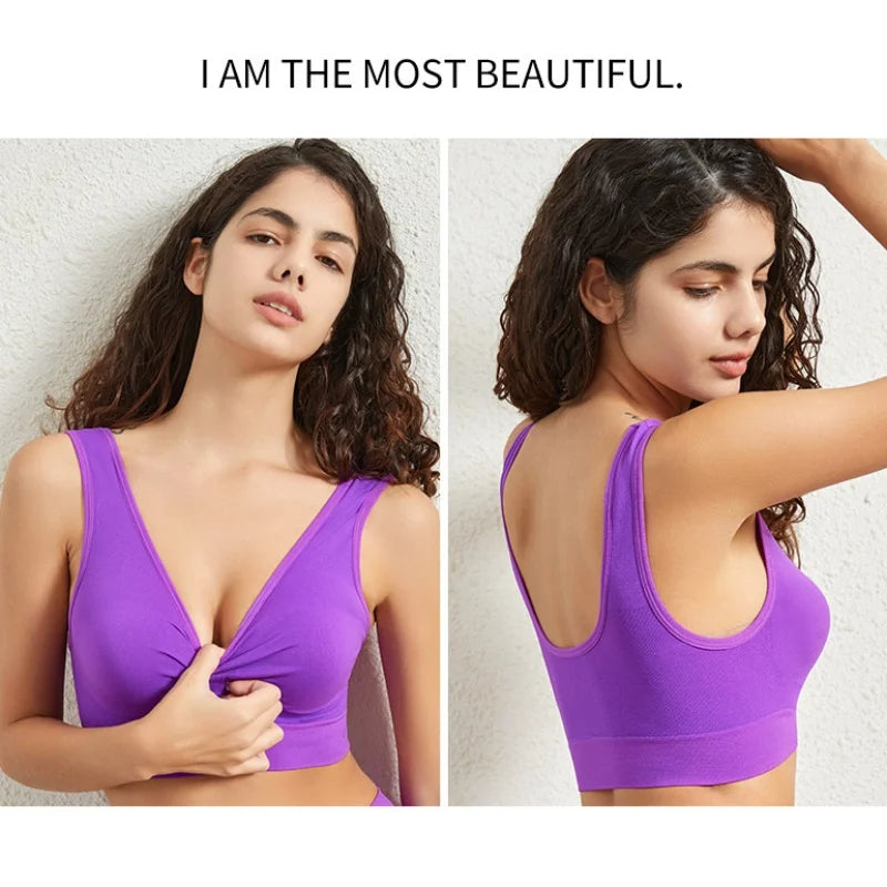 TrenddVibe™ Comfort-Flex Seamless Push-Up Bralette