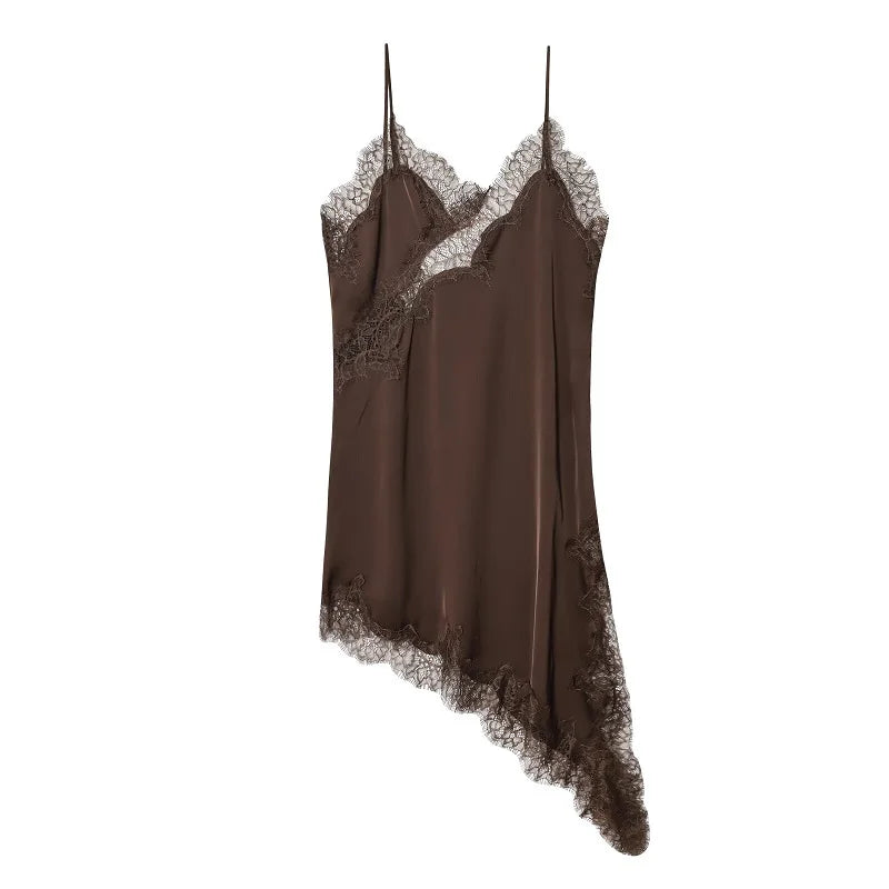 TrenddVibe™ Satin Siren Slip Dress