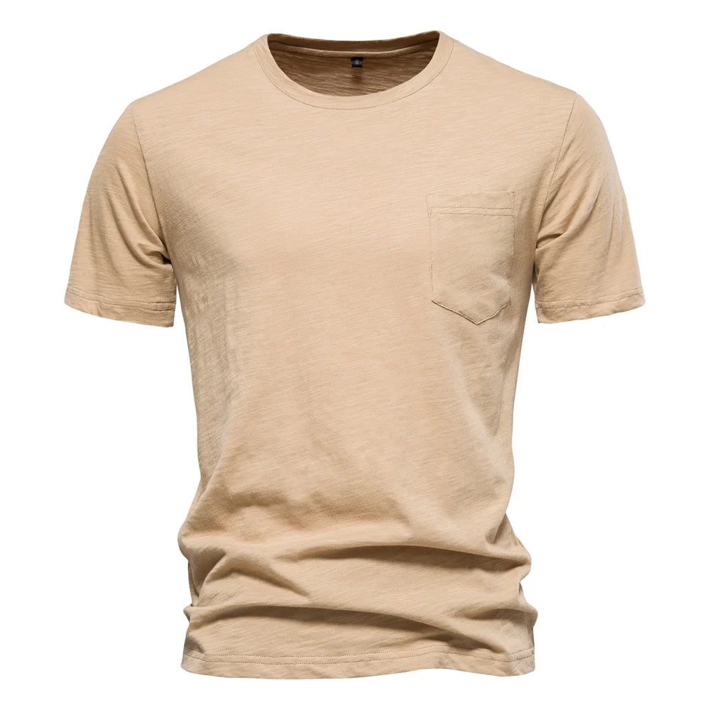 TrenddVibe™ Essential Breathable 100% Cotton Knit Crewneck Tee – Lightweight Summer Basic