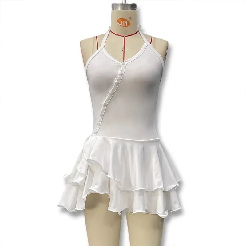 TrenddVibe™ Ruffle Romance Mini Dress