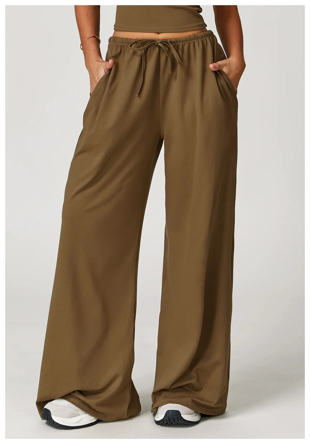 TrenddVibe™ FlowMotion Wide-Leg Sport Pants