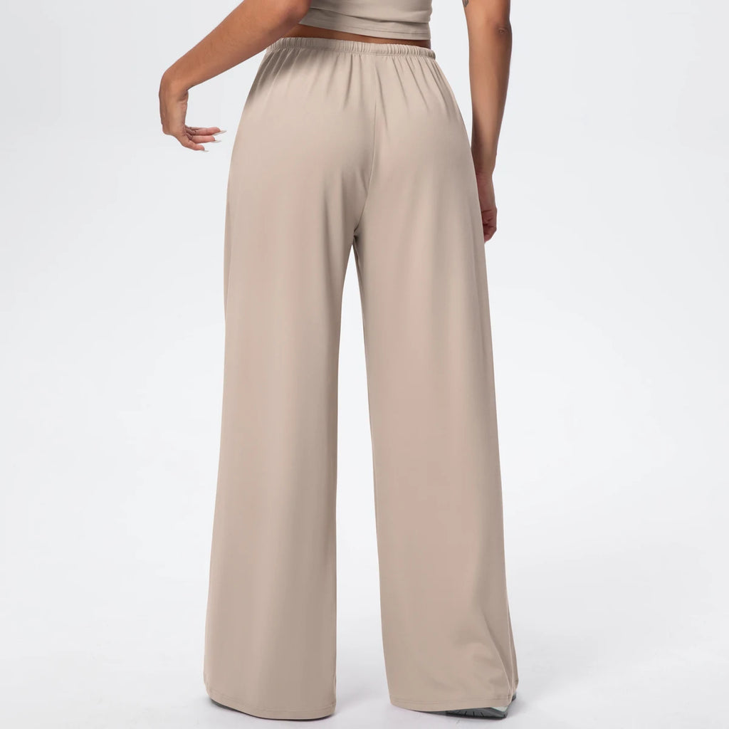 TrenddVibe™ CloudFlow Wide-Leg Yoga Pants