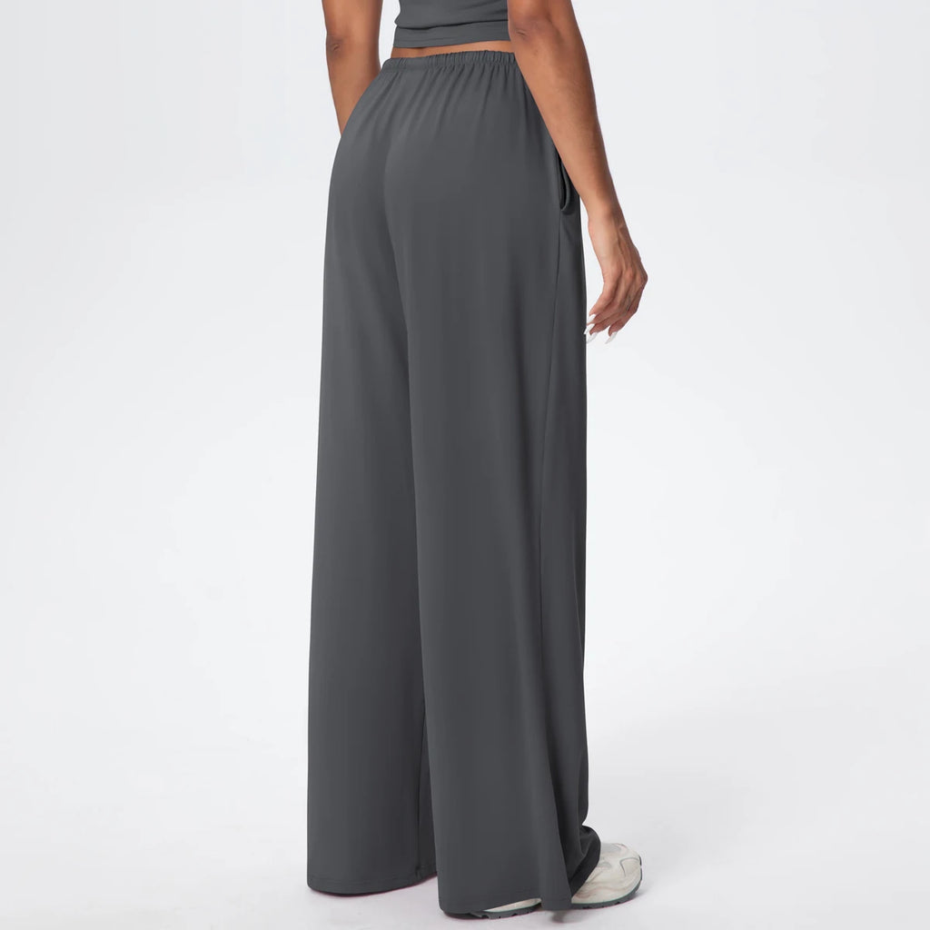 TrenddVibe™ CloudFlow Wide-Leg Yoga Pants