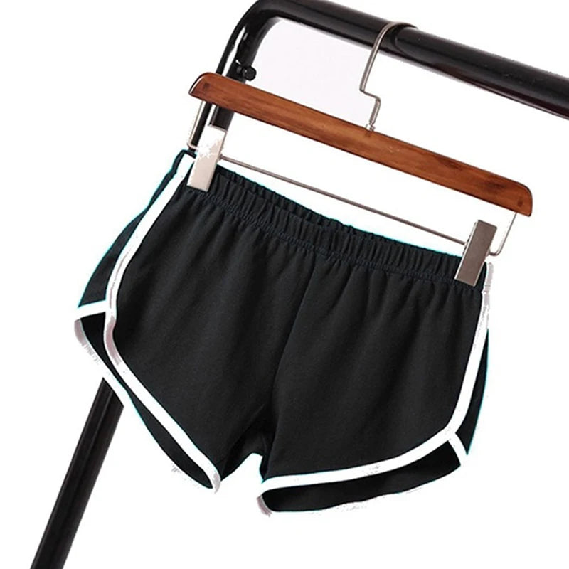 TrendVibe Women’s Casual Sports Shorts – High Waist, Elastic Fit, Summer Style