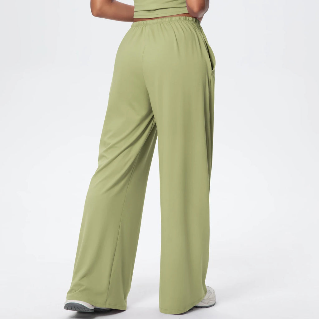 TrenddVibe™ CloudFlow Wide-Leg Yoga Pants