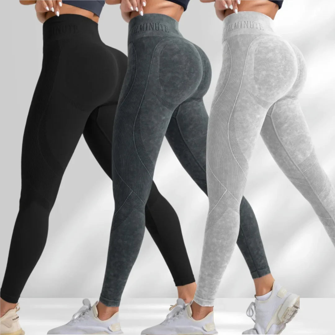 TrenddVibe™ Urban-Flex Letter-Waist Tights